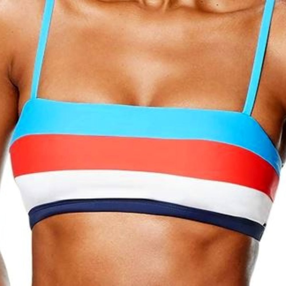 🆕 Speedo Women's Swimsuit Bikini Top Adjustable Square Neck